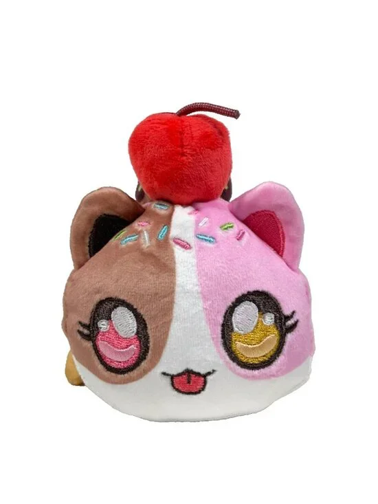 Aphmau MeeMeows 6" NEAPOLITAN Ice Cream Cat Plush - Picture 3 of 16